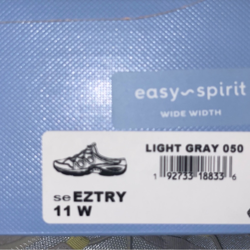 Easy spirit as EZTRY slip on 11 wide i. light gray new in box - Picture 6 of 10